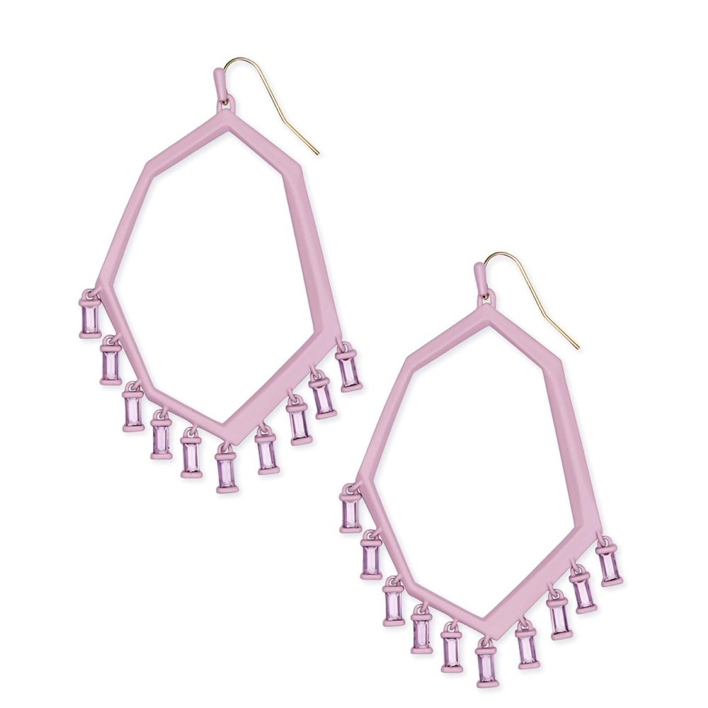 Kendra Scott Thomas Earrings in Amethyst, Matte Lilac